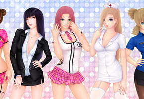 рисунок, девушки, naruto, Арт, одежда