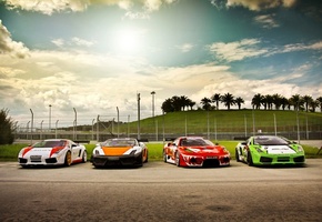 lamborghini gallardo, ф430, wallpapers auto, ferrari f430, Auto, феррари, cars