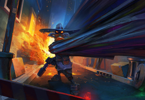 маска, шляпа, Черный, супергерой, плащ, пистолет