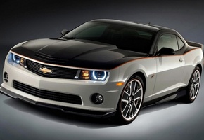 Chevrolet, Camaro, Coupe, Black, Grey