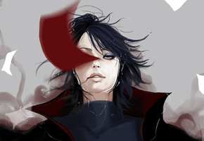 наруто, konan, девушка, akatsuki, бумага, конан, вода, Naruto