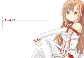 sao, Sword art online, юуки асуна, yuuki asuna, мастера меча онлайн