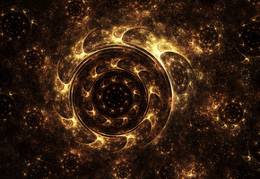 пыльца, фрактал, круг, колесо, Арт, сияние