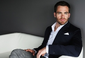 Chris pine, голубые глаза, крис пайн, пиджак