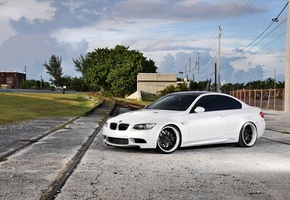 бмв, облака, white, белый, небо, Bmw, e92, m3, wheels, столюы