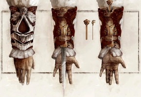 Assassins creed, кредо убийц, рука, спрятанный клинок