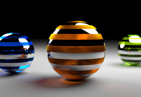 Шары, 3d, рендеринг