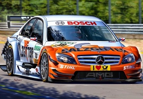 Рисунок, michal reinis, mercedes amg, c-klasse, гоночный автомобиль