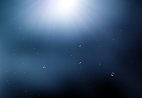 капли, Текстура, свет, art, синий