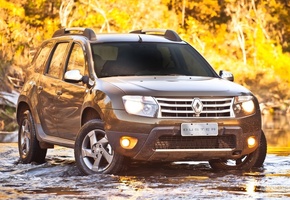 дастер, duster, кроссовер, передок, рено, брод, Renault, ручей