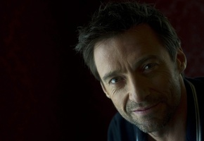 актер, лицо, Мужчина, hugh jackman, черный фон, хью джекман