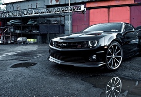black, chevrolet, beautiful, automobile, camaro, Car, vossen, wallpapers, tuning