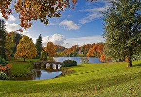 Park, stourhead gardens