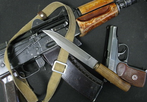 Автомат, пм, аксу, финка, пистолет макарова