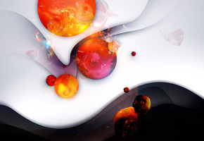 краски, черный, яркий, узор, круги, Шары, линии, белый