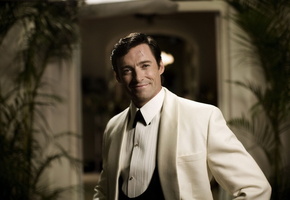 hugh jackman, актер, белый костюм, хью джекман, Мужчина