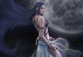 Hyung jun kim, shaiya, eun нee сhoi, guidance of goddess, game wallpapers, light and darkness