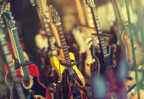 электрогитары, магазин, Музыка