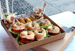 гамбургеры, сытно, Еда, фрукты, вкусно