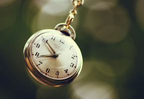 цепочка, боке, Макро, циферблат, стрелки, часы