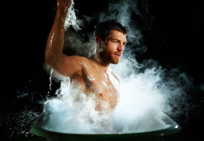 liam mcintyre, spartacus, ванна, Мужчина, фон
