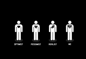 пессимист, сердце, надписи, Оптимист, реалист
