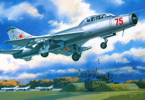 взлёт, maiden, Су-9у, аэродром, истребитель-перехватчик