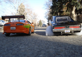 тачки, toyota supra, The fast and the furiour, форсаж, гонка