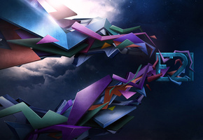 геометрия, фигуры, e21, небо, линии, Абстракция