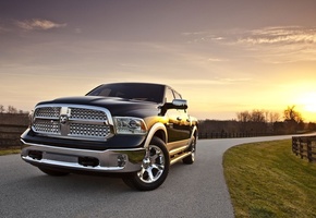 додж, джип, пикап, рэм, передок, Dodge, 1500, ram, laramie, crew cab
