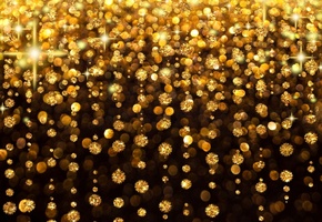 блеск, свечение, праздник, дождь, мерцание, Золото, фон