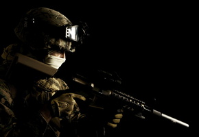 оружие, фон, Солдат