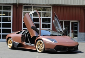 brown, ламборгини, murcielago, lp640, мурсиэлагро, Lamborghini
