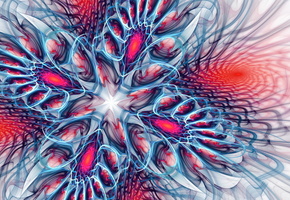 абстракция, рендер, Узор, фрактал