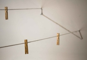 прищепки, Верёвка, макро