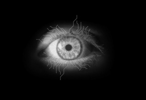 глаз, black style, Минимализм