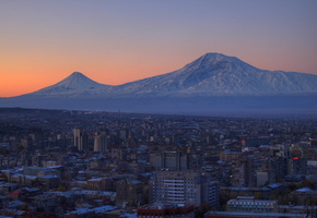 ереван, дома, Армения, обои, арарат, город, пейзаж, горы