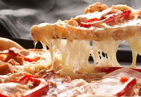 сыр, помидоры, ветчина, Пицца, паприка