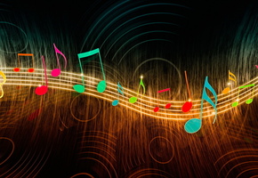 обои, Музыка, ноты