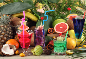 овощи, Напитки, коктели, ягоды, вода, жидкость, фрукты