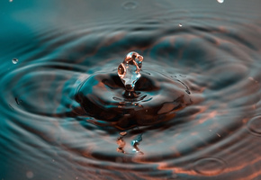 разводы, всплеск, Вода, капля