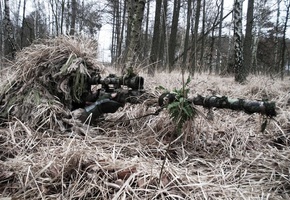 Снайпер, маскировка, засада, снайперская винтовка