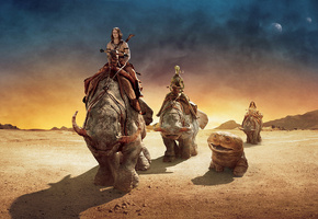 Джон картер, пустыня, горы, john carter, фантастика