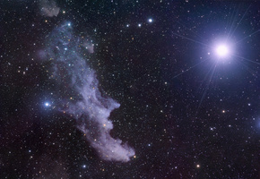 голова ведьмы, космос, Отражательная туманность