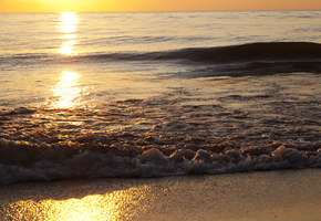 волны, Море, блеск, пляж, свет, волна, берег, вода, песок