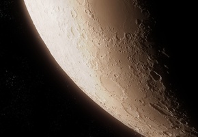 звезды, поверхность, луна, Космос, кратеры, спутник