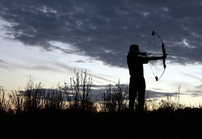 спорт, Лук, силуэт
