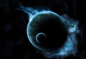 земля, свет, space, планета, луна, Космос, свечение