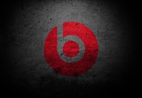 Monster beats by dr.dre, текстура, наушники, красный