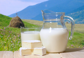 небо, стог, молоко, стакан, природа, трава, Кувшин, сыр